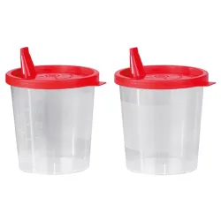 Urinebeker met klikdeksel en Tülle 125 ml